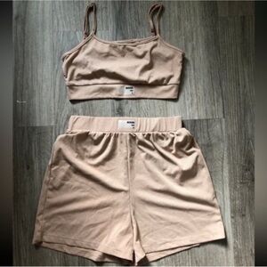 Women’s Crop Top and Biker Shorts Set